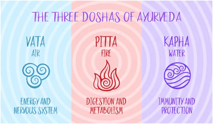 Three Doshas of ayurveda